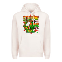 Pale Pink Steppin' into Juneteenth Premium Hoodie - RanaPortraitStore