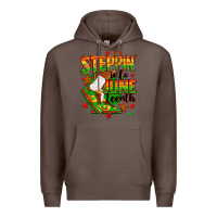 Coffee Steppin' into Juneteenth Premium Hoodie - RanaPortraitStore
