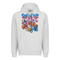 Dove Grey Sneaker girl afro woman Premium Hoodie - RanaPortraitStore