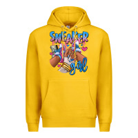 Lemon Sneaker girl afro woman Premium Hoodie - RanaPortraitStore