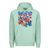 Seafoam Sneaker girl afro woman Premium Hoodie - RanaPortraitStore