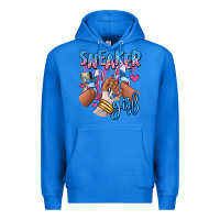True Royal Sneaker girl afro woman Premium Hoodie - RanaPortraitStore