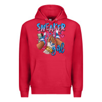 Cardinal Sneaker girl afro woman Premium Hoodie - RanaPortraitStore