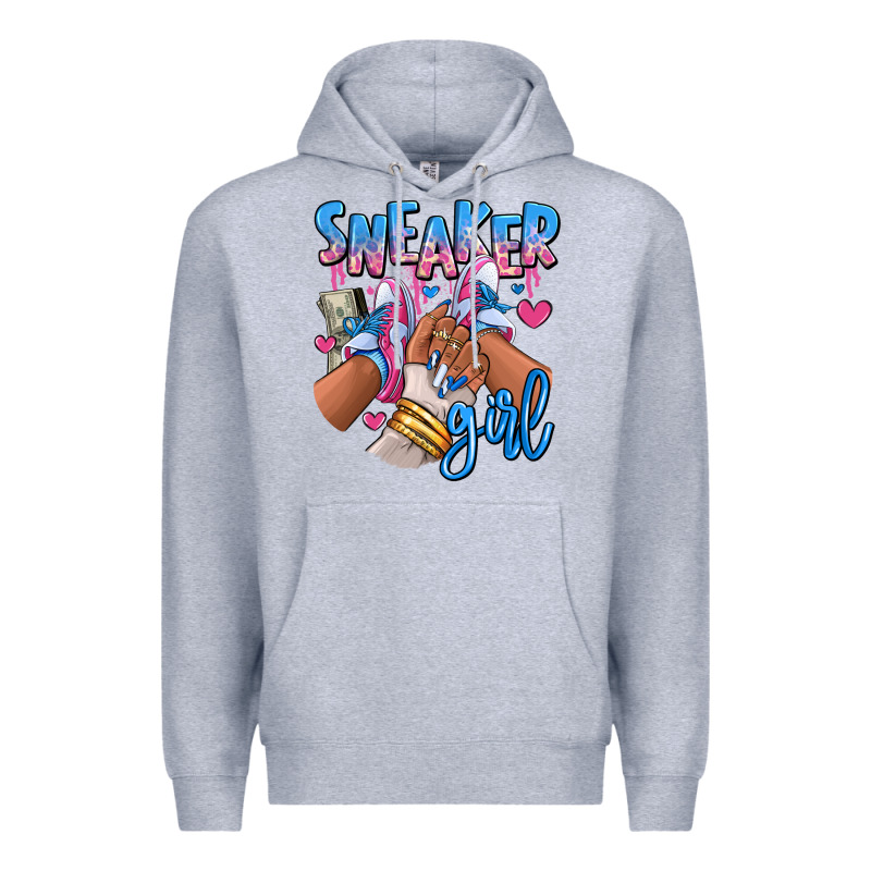 Sneaker Girl Afro Woman Premium Hoodie by RanaPortraitStore | Teevron
