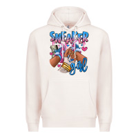 Pale Pink Sneaker girl afro woman Premium Hoodie - RanaPortraitStore
