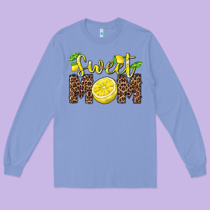 Sweet Mom Lemon Long Sleeve Tee Designed By Barkaloodesign