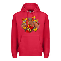 Cardinal Softball afro girl sneakers Premium Hoodie - RanaPortraitStore