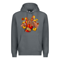 Rock Softball afro girl sneakers Premium Hoodie - RanaPortraitStore