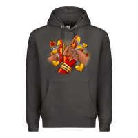 Smoke Softball afro girl sneakers Premium Hoodie - RanaPortraitStore
