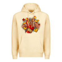 Pina Colada Softball afro girl sneakers Premium Hoodie - RanaPortraitStore