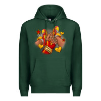 Sports Green Softball afro girl sneakers Premium Hoodie - RanaPortraitStore