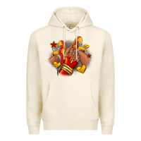 Tofu Softball afro girl sneakers Premium Hoodie - RanaPortraitStore