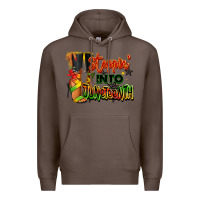 Coffee Steppin' into Juneteenth black fashion girl Premium Hoodie - RanaPortraitStore