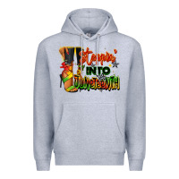 Heather Grey Steppin' into Juneteenth black fashion girl Premium Hoodie - RanaPortraitStore
