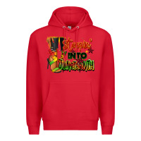 Red Steppin' into Juneteenth black fashion girl Premium Hoodie - RanaPortraitStore