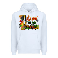 White Steppin' into Juneteenth black fashion girl Premium Hoodie - RanaPortraitStore