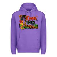 Purple Steppin' into Juneteenth black fashion girl Premium Hoodie - RanaPortraitStore