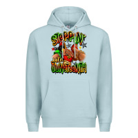 Blue Mist Steppin' into Juneteenth sneaker and heel afro wom Premium Hoodie - RanaPortraitStore