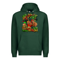 Sports Green Steppin' into Juneteenth sneaker and heel afro wom Premium Hoodie - RanaPortraitStore