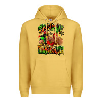 Antique Gold Steppin' into Juneteenth sneaker and heel afro wom Premium Hoodie - RanaPortraitStore