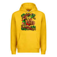 Lemon Steppin' into Juneteenth sneaker and heel afro wom Premium Hoodie - RanaPortraitStore