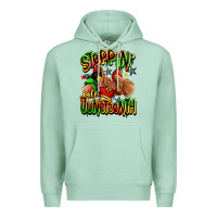 Seafoam Steppin' into Juneteenth sneaker and heel afro wom Premium Hoodie - RanaPortraitStore