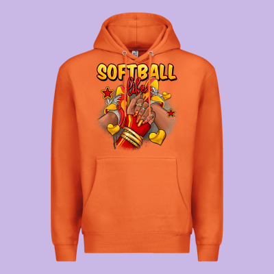 Softball Life Afro Girl Sneakers Premium Hoodie Designed By Ranaportraitstore