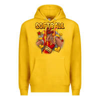 Lemon Softball life afro girl sneakers Premium Hoodie - RanaPortraitStore