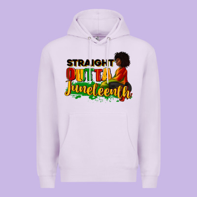 Straight Outta Juneteenth Premium Hoodie Designed By Ranaportraitstore