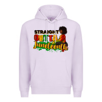 Lilac Straight outta Juneteenth Premium Hoodie - RanaPortraitStore