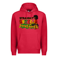 Cardinal Straight outta Juneteenth Premium Hoodie - RanaPortraitStore