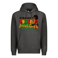 Charcoal Heather Straight outta Juneteenth Premium Hoodie - RanaPortraitStore