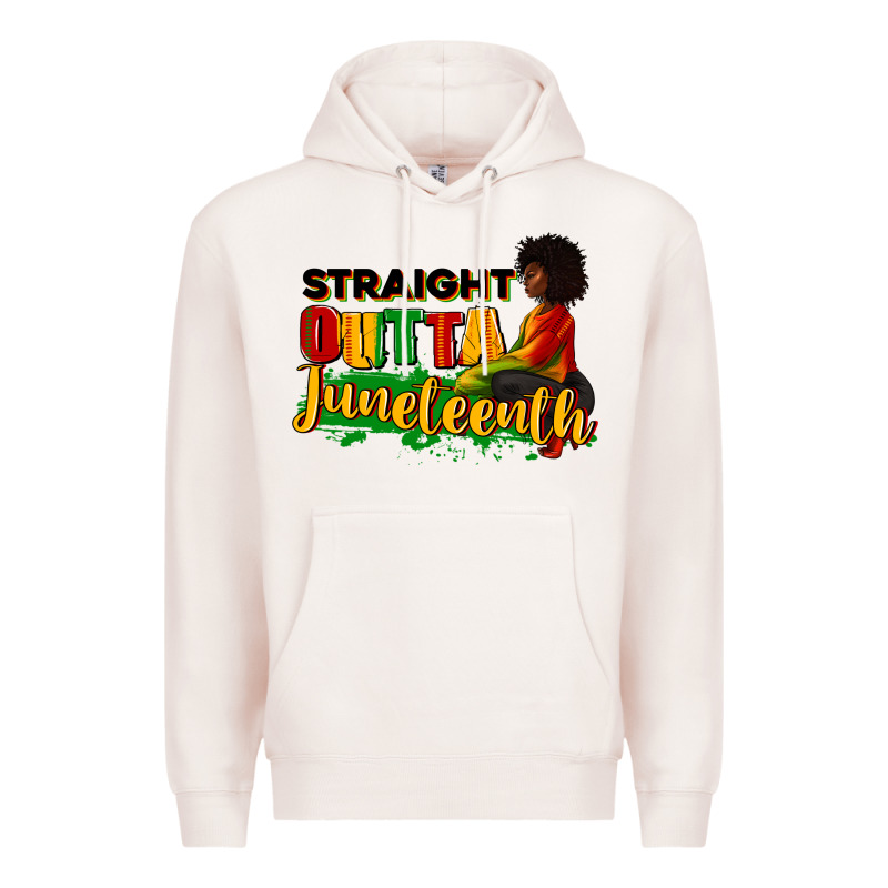 Straight Outta Juneteenth Premium Hoodie by RanaPortraitStore | Teevron