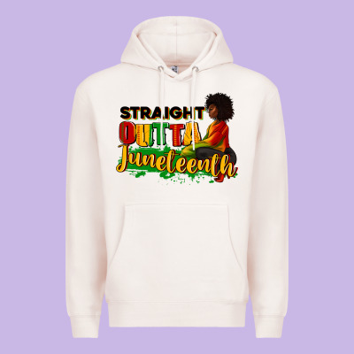 Straight Outta Juneteenth Premium Hoodie Designed By Ranaportraitstore