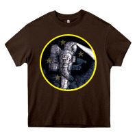 Chocolate Brown Space Travel Heavy Core Tee - Bettercallsaul