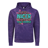Cloud Purple i'll try to be nicer if you'll try ti be smarter Vintage Hoodie - AdoDesignShop