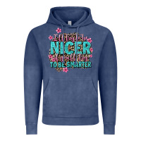 Vintage Denim i'll try to be nicer if you'll try ti be smarter Vintage Hoodie - AdoDesignShop
