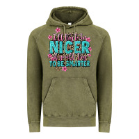 Vintage Olive i'll try to be nicer if you'll try ti be smarter Vintage Hoodie - AdoDesignShop