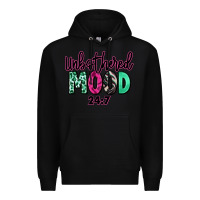 Black Unbothered mood 24:7 Premium Hoodie - RanaPortraitStore