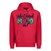 Cardinal Unbothered mood 24:7 Premium Hoodie - RanaPortraitStore