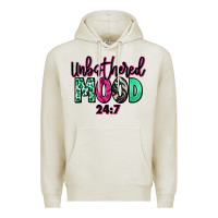 Oatmeal Heather Unbothered mood 24:7 Premium Hoodie - RanaPortraitStore