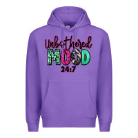 Purple Unbothered mood 24:7 Premium Hoodie - RanaPortraitStore