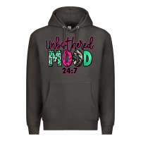 Smoke Unbothered mood 24:7 Premium Hoodie - RanaPortraitStore