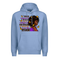 Colony Blue They whispered to her afro woman Premium Hoodie - RanaPortraitStore