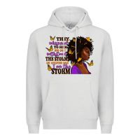 Dove Grey They whispered to her afro woman Premium Hoodie - RanaPortraitStore