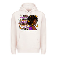 Pale Pink They whispered to her afro woman Premium Hoodie - RanaPortraitStore