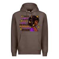 Coffee They whispered to her afro woman Premium Hoodie - RanaPortraitStore