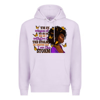 Lilac They whispered to her afro woman Premium Hoodie - RanaPortraitStore