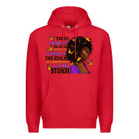Red They whispered to her afro woman Premium Hoodie - RanaPortraitStore