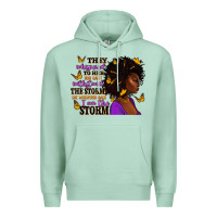Seafoam They whispered to her afro woman Premium Hoodie - RanaPortraitStore